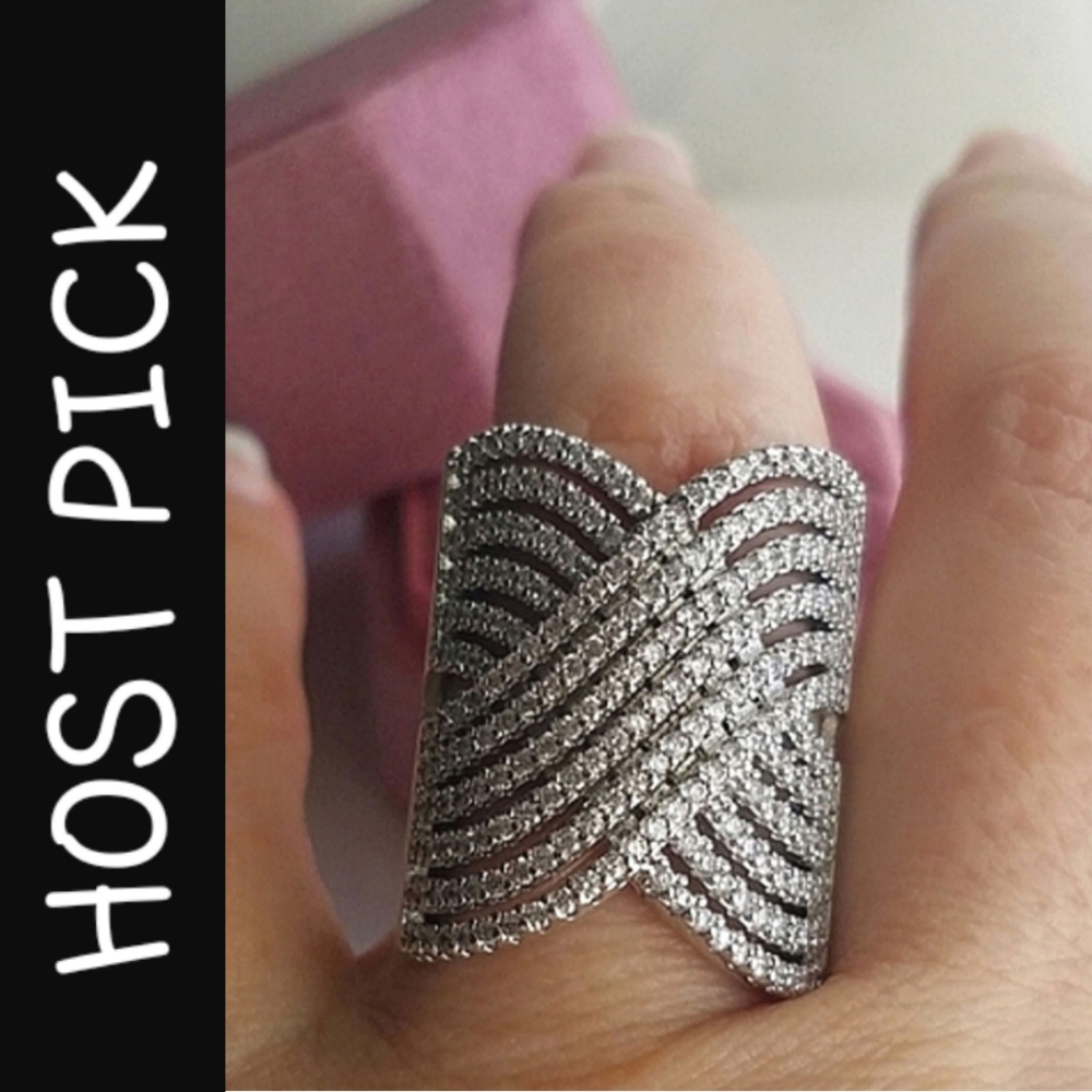 Swarovski Silver Wave Ring